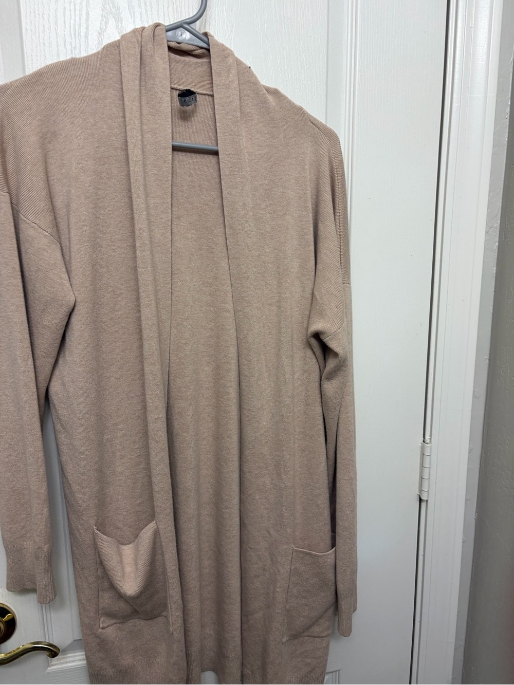 Cyrus Light Beige Open-Front women’s Cardigan